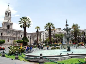 arequipa city main square peru